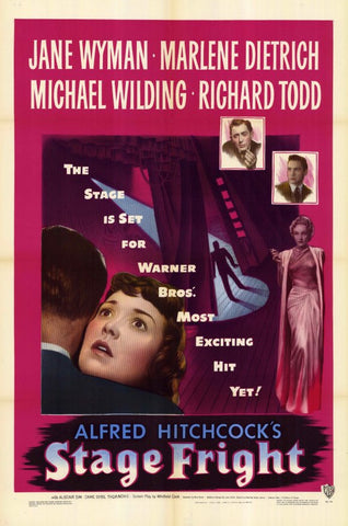 Stage Fright (1950) - Alfred Hitchcock    Colorized Version