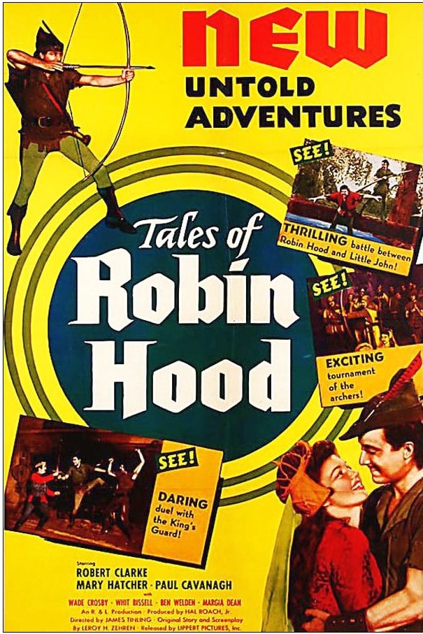 Tales of Robin Hood (1951) - Robert Clarke  DVD  Colorized Version