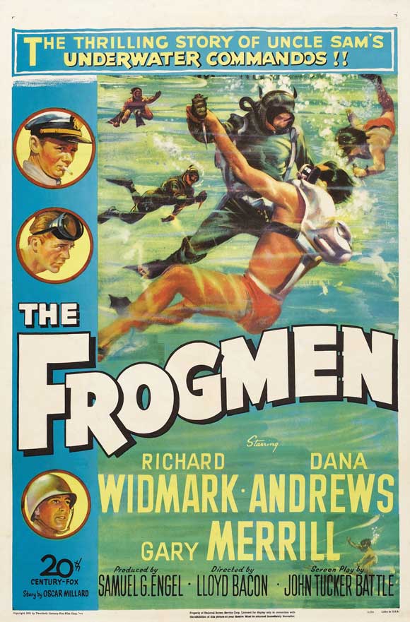 The Frogmen (1951) - Richard Widmark  Colorized Version