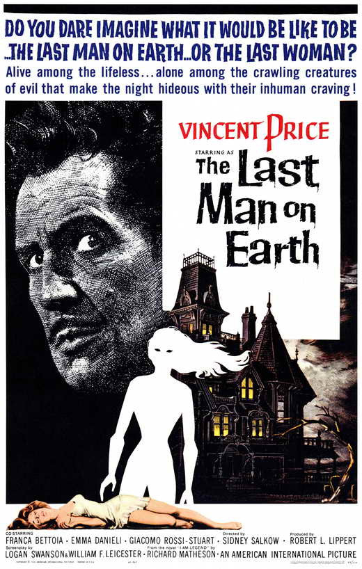 The Last Man On Earth (1964) - Vincent Price   Colorized Version