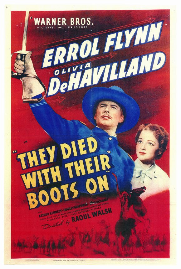 They Died With Their Boots On (1941) - Errol Flynn  Colorized Version