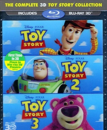 Toy Story Trilogy - Disney Pixar Box Set  Blu-ray 3D  NEW