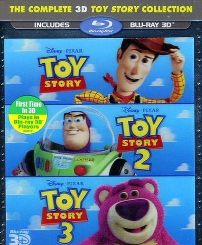 Toy Story Trilogy - Disney Pixar Box Set  Blu-ray 3D  NEW