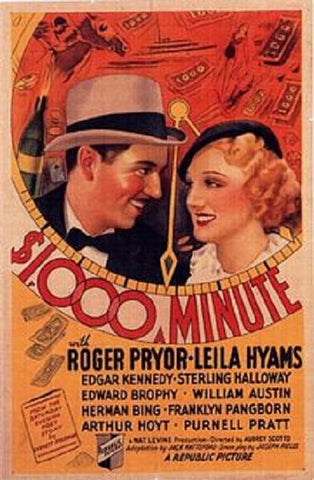 1000 Dollars A Minute (1935) - Roger Pryor  DVD
