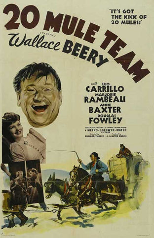 20 Mule Team (1940) - Wallace Beery  DVD