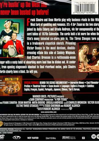 4 For Texas (1963) - Frank Sinatra  DVD