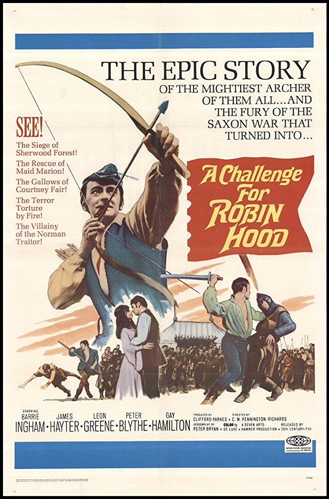 A Challenge For Robin Hood (1967) - Barrie Ingham  DVD