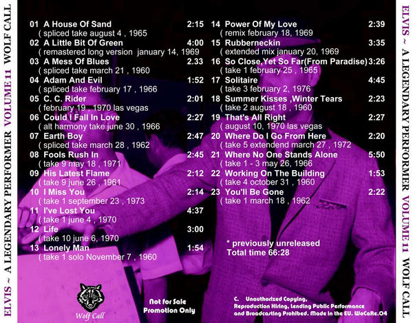 A Legendary Performer - Vol. 11  DIGITAL DOWNLOAD