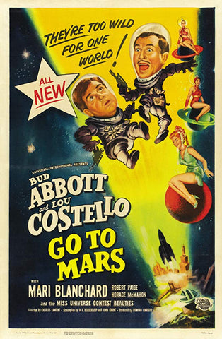 Abbott And Costello Go To Mars (1953)   Colorized Version  DVD