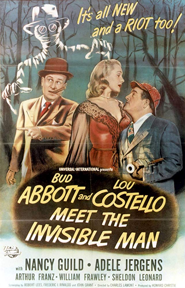 Abbott And Costello Meet The Invisible Man (1951)    Colorized Version DVD