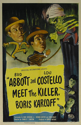 Abbott And Costello Meet The Killer, Boris Karloff (1949)    Colorized Version  DVD