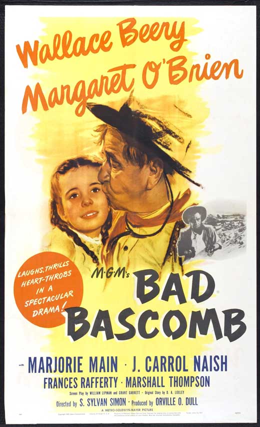 Bad Bascomb (1946) - Wallace Beery  DVD