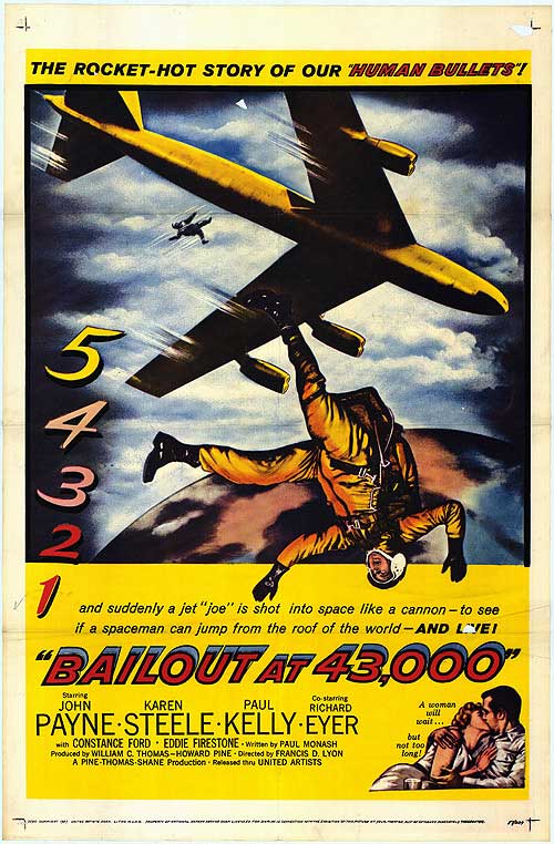 Bailout At 43,000 (1957) - John Payne  DVD