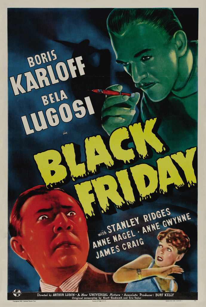 Black Friday (1940) - Boris Karloff  Colorized Version  DVD