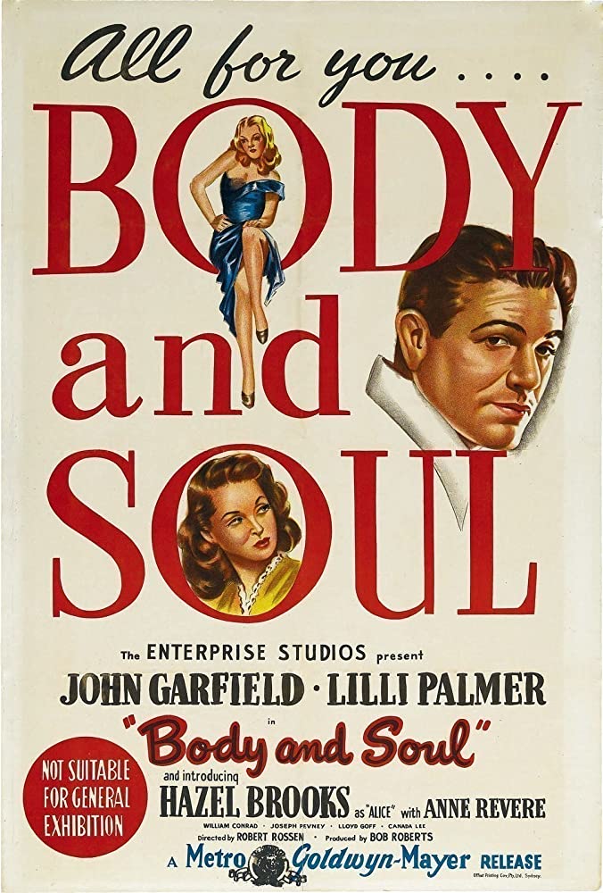 Body And Soul (1947) - John Garfield  DVD