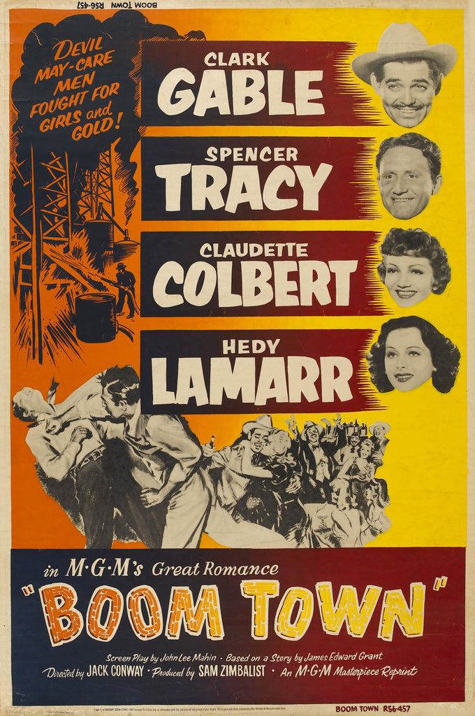 Boom Town (1940) - Clark Gable  Colorized Version  DVD