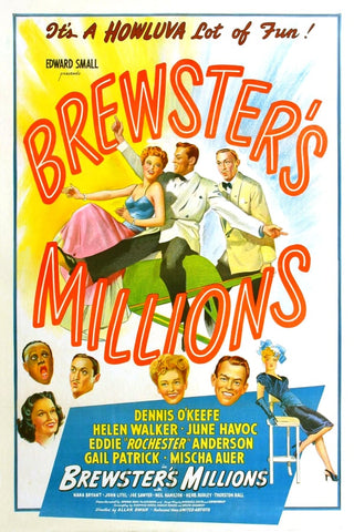 Brewster´s Millions (1945) - Dennis O´Keefe  Colorized Version  DVD