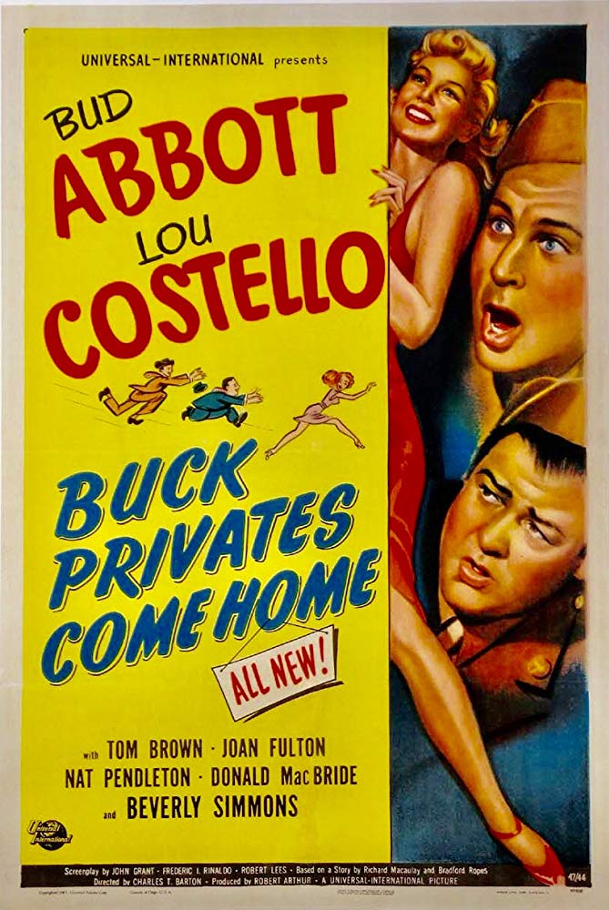 Buck Privates Come Home (1947) - Abbott & Costello  DVD  Colorized Version