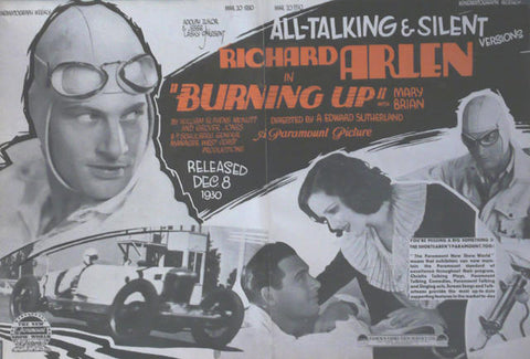 Burning Up (1930) - Richard Arlen  DVD