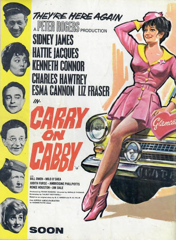 Carry On Cabby (1963) - Sidney James   Colorized Version  DVD