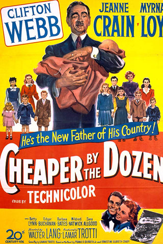 Cheaper By The Dozen (1950) - Clifton Webb  DVD
