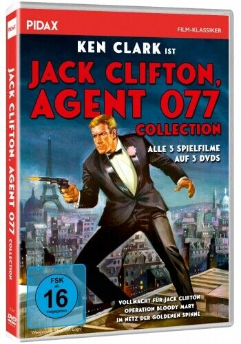 Jack Clifton Agent 077 Collection - Ken Clark  ( 3 DVD Set )