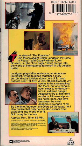 Cover Up (1990) - Dolph Lundgren  VHS