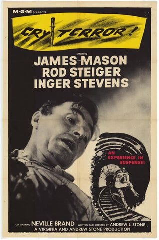 Cry Terror (1958) - Rod Steiger  Colorized Version