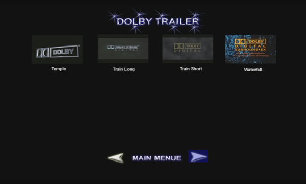 Trailer DVD - DTS, Dolby Digital, THX