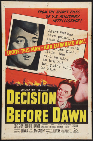 Decision Before Dawn (1951) - Richard Basehart  Colorized Version  DVD