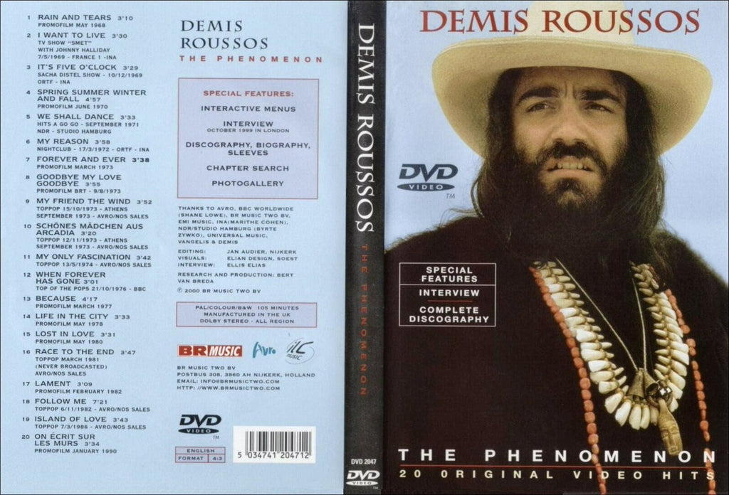 Demis Roussos : Phenomenon - Greatest Hits DVD