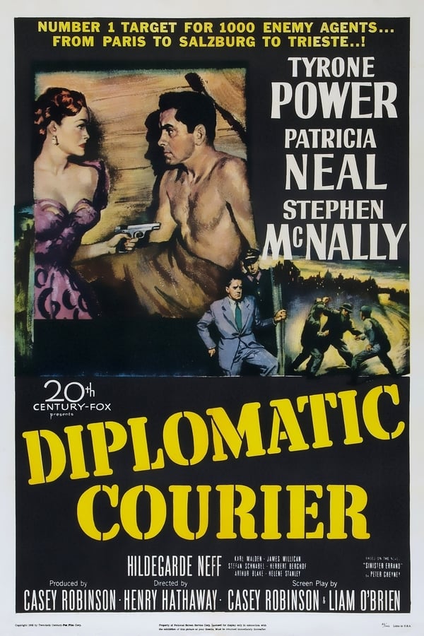 Diplomatic Courier (1952) - Tyrone Power  DVD