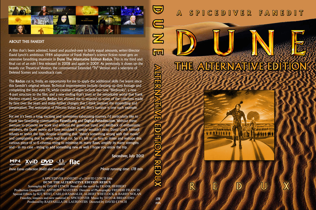 Dune (1984) Extended Alternative Edition 2 DVD Set