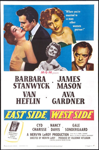East Side West Side (1949) - Barbara Stanwyck  Colorized Version  DVD