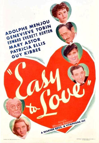 Easy To Love (1934) - Adolphe Menjou  DVD