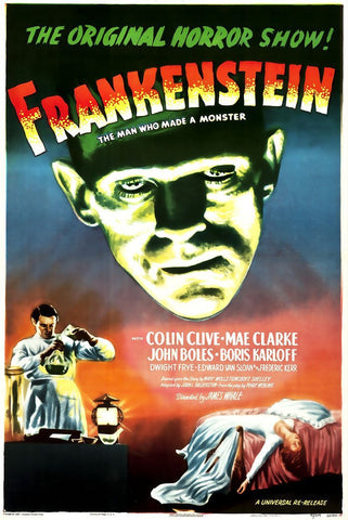 Frankenstein (1931) - Boris Karloff   Colorized Version  DVD
