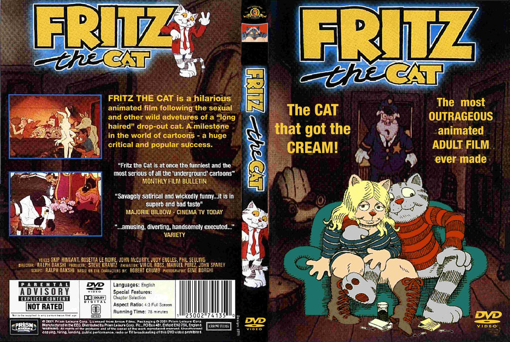 Fritz The Cat (1972) - Ralph Bakshi  DVD