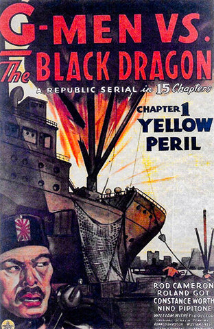G-Men Vs. The Black Dragon : The Complete Serial (1943) - Rod Cameron  (3 DVD Set)