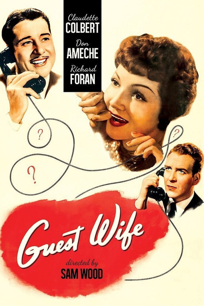 Guest Wife (1945) - Claudette Colbert  DVD  Colorized Version