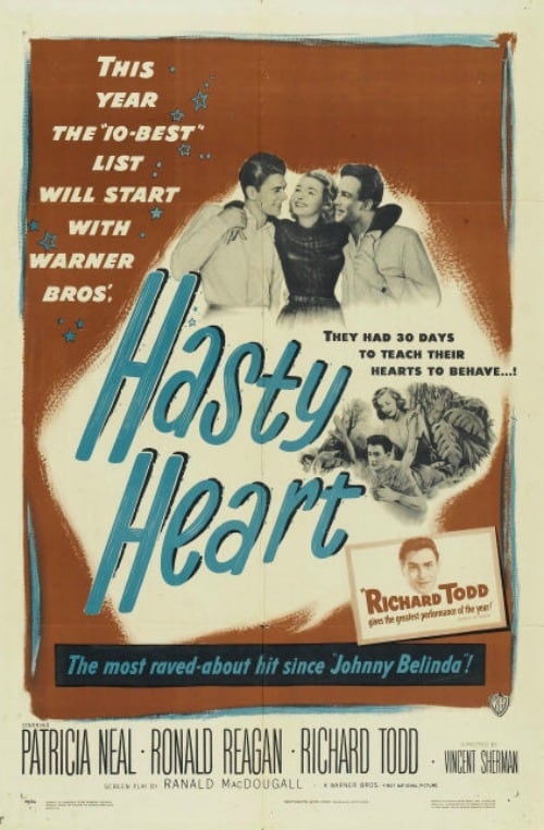 Hasty Heart (1949) - Ronald Reagan  DVD