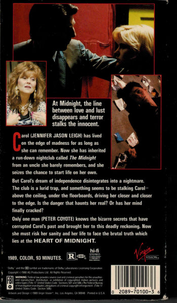 Heart Of Midnight (1988) - Jennifer Jason Leigh  VHS