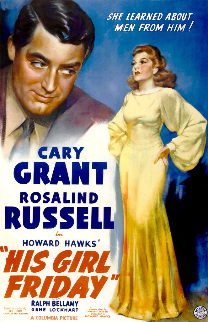 His Girl Friday (1940) - Cary Grant  Colorized Version  DVD