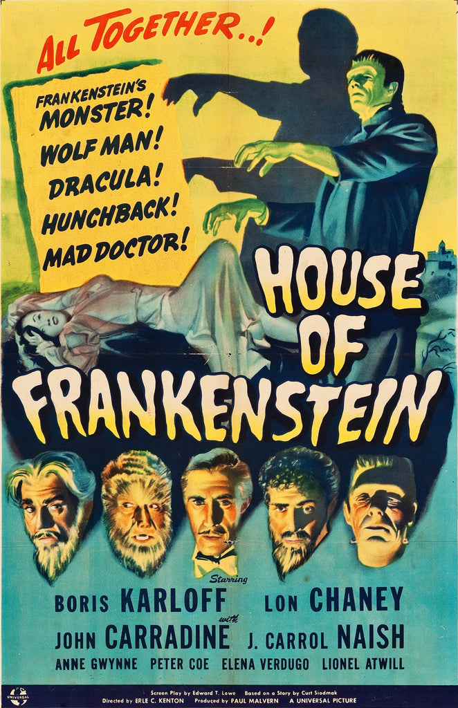 House Of Frankenstein (1944) - Boris Karloff  DVD  Colorized Version