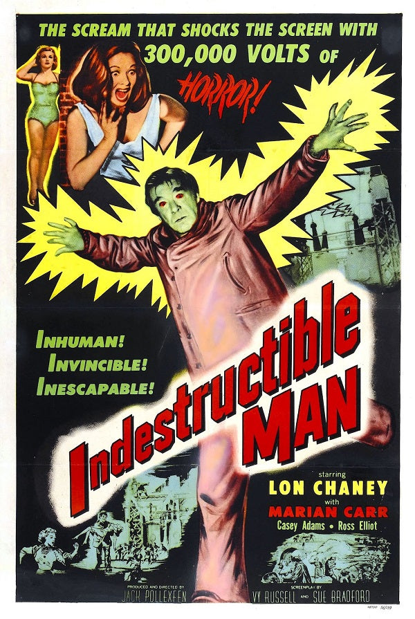 Indestructible Man (1956) - Lon Chaney Jr.  Colorized Version DVD