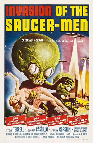 Invasion Of The Saucer Men (1957) - Steven Terrell  Colorized Version  DVD