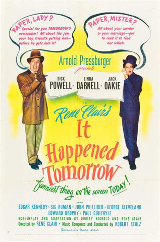 It Happened Tomorrow (1944) - Dick Powell  DVD