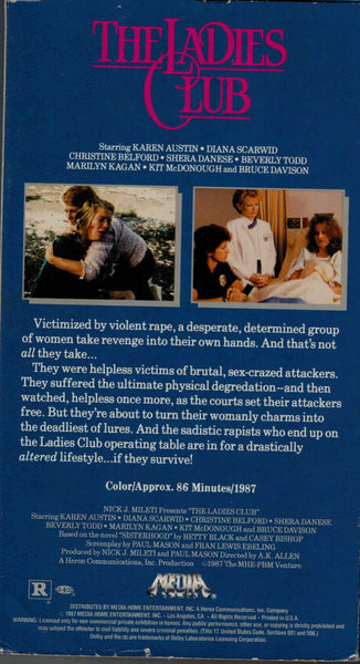 The Ladies Club (1986) - Karen Austin  VHS