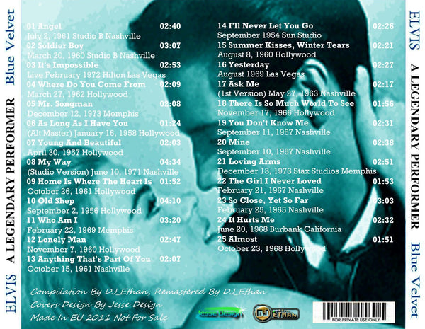 A Legendary Performer - Blue Velvet  DIGITAL DOWNLOAD