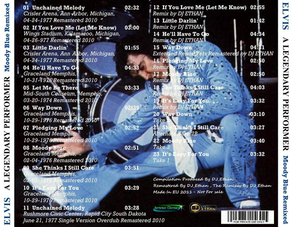 A Legendary Performer - Moody Blue  DIGITAL DOWNLOAD
