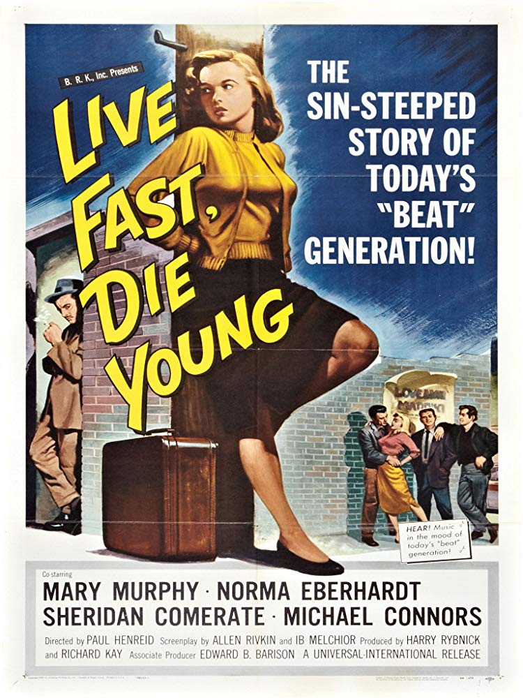 Live Fast, Die Young (1958) - Mike Connors  DVD